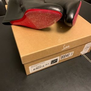 Christian Louboutin Black Melissa Booty Size 38.5